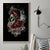 Girl Skull Canvas Wall Art Zero Fucking Given - Wonder Print Shop