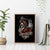Girl Skull Canvas Wall Art Zero Fucking Given - Wonder Print Shop