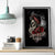 Girl Skull Canvas Wall Art Zero Fucking Given - Wonder Print Shop