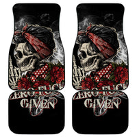 Girl Skull Car Mats Zero Fucking Given - Wonder Print Shop