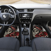 Girl Skull Car Mats Zero Fucking Given - Wonder Print Shop