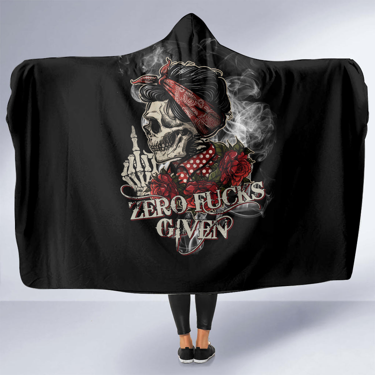 girl-skull-hooded-blanket-zero-fucking-given
