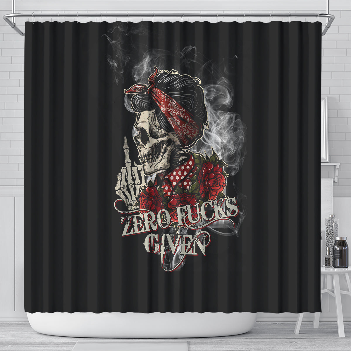 girl-skull-shower-curtain-zero-fucking-given