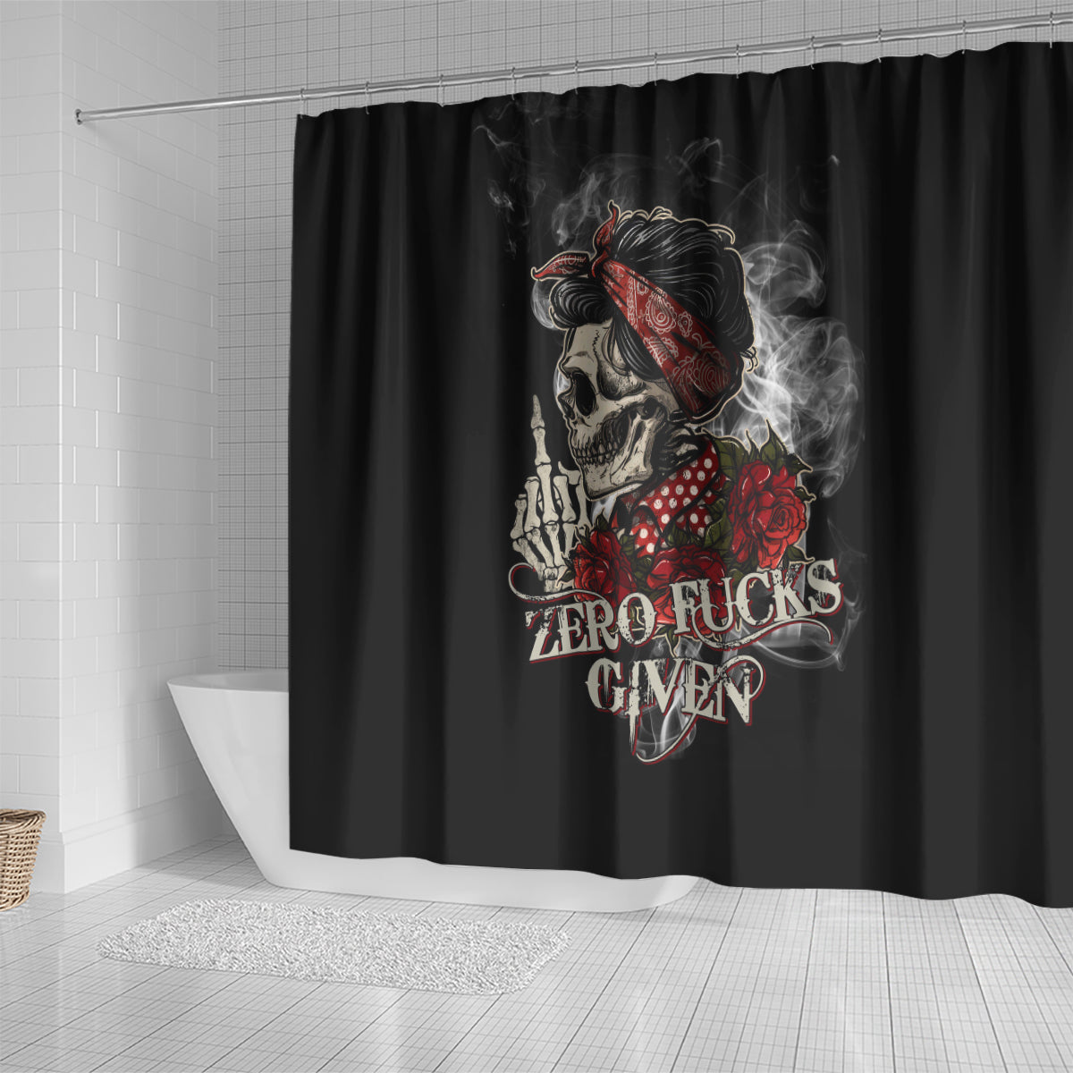 girl-skull-shower-curtain-zero-fucking-given