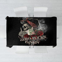 Girl Skull Tablecloth Zero Fucking Given - Wonder Print Shop