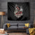 Girl Skull Tapestry Zero Fucking Given - Wonder Print Shop