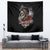 Girl Skull Tapestry Zero Fucking Given - Wonder Print Shop