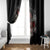 Girl Skull Window Curtain Zero Fucking Given - Wonder Print Shop