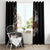 Girl Skull Window Curtain Zero Fucking Given - Wonder Print Shop