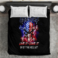 American Skull Bedding Set American Live It Love It Or Get The Hell Out - Wonder Print Shop