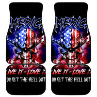 American Skull Car Mats American Live It Love It Or Get The Hell Out - Wonder Print Shop