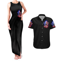 American Skull Couples Matching Tank Maxi Dress and Hawaiian Shirt American Live It Love It Or Get The Hell Out - Wonder Print Shop