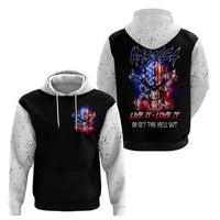 American Skull Hoodie American Live It Love It Or Get The Hell Out - Wonder Print Shop