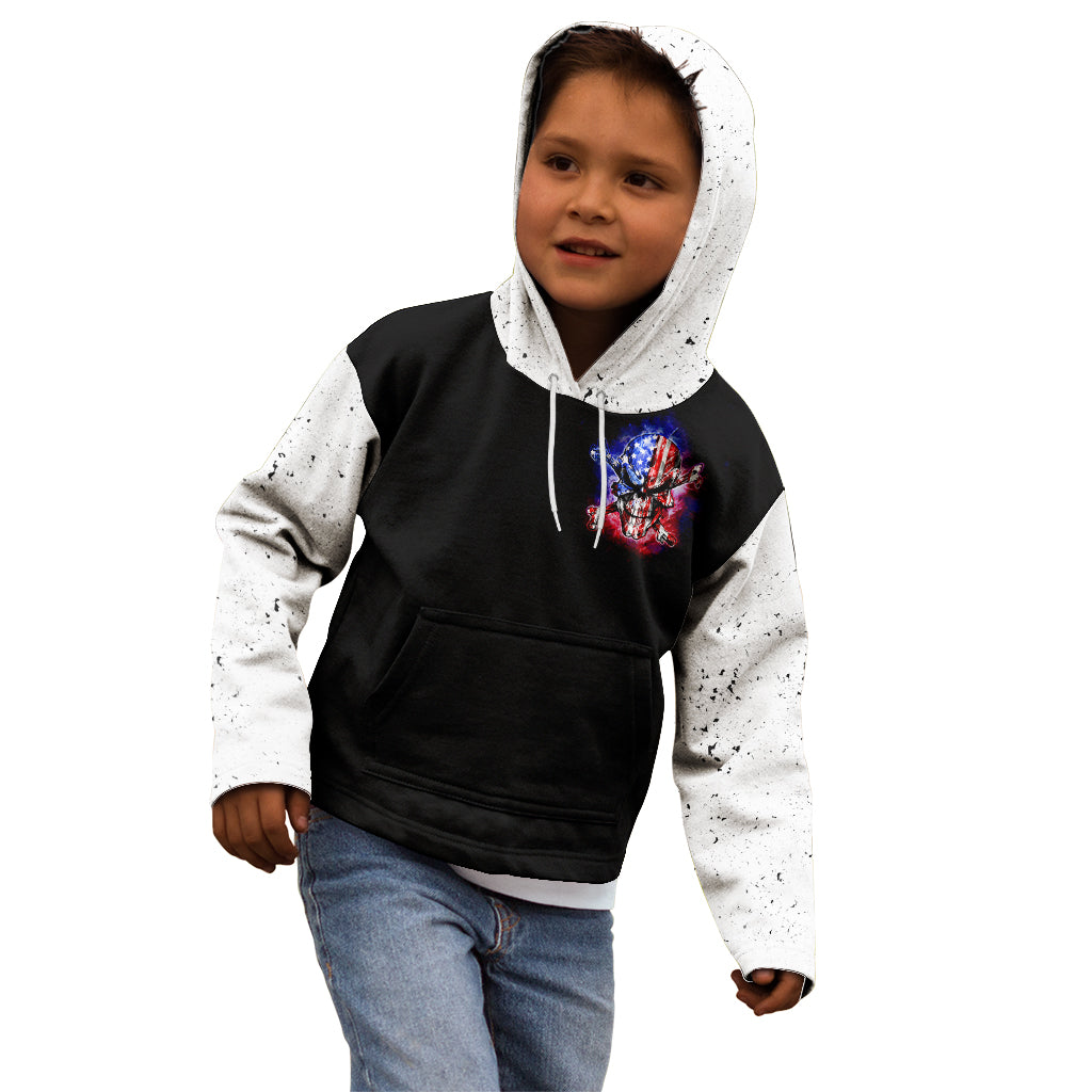American Skull Kid Hoodie American Live It Love It Or Get The Hell Out - Wonder Print Shop