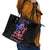 American Skull Leather Tote Bag American Live It Love It Or Get The Hell Out - Wonder Print Shop