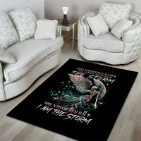 Angel Skull Area Rug She Whispered Back Iam The Storm - Wonder Print Shop