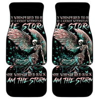 Angel Skull Car Mats She Whispered Back Iam The Storm - Wonder Print Shop