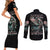 Angel Skull Couples Matching Short Sleeve Bodycon Dress and Long Sleeve Button Shirts She Whispered Back Iam The Storm - Wonder Print Shop