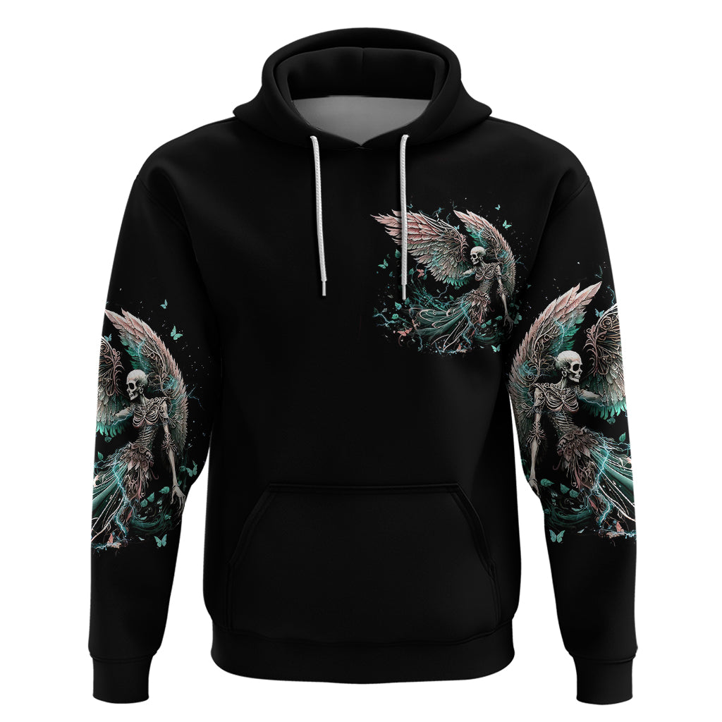 Angel Skull Hoodie She Whispered Back Iam The Storm - Wonder Print Shop