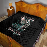 Angel Skull Quilt She Whispered Back Iam The Storm - Wonder Print Shop
