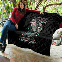 Angel Skull Quilt She Whispered Back Iam The Storm - Wonder Print Shop