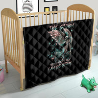 Angel Skull Quilt She Whispered Back Iam The Storm - Wonder Print Shop