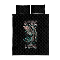 Angel Skull Quilt Bed Set She Whispered Back Iam The Storm - Wonder Print Shop