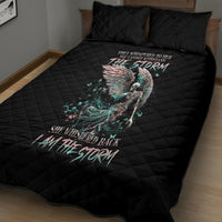 Angel Skull Quilt Bed Set She Whispered Back Iam The Storm - Wonder Print Shop