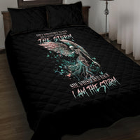 Angel Skull Quilt Bed Set She Whispered Back Iam The Storm - Wonder Print Shop