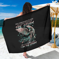 Angel Skull Sarong She Whispered Back Iam The Storm - Wonder Print Shop