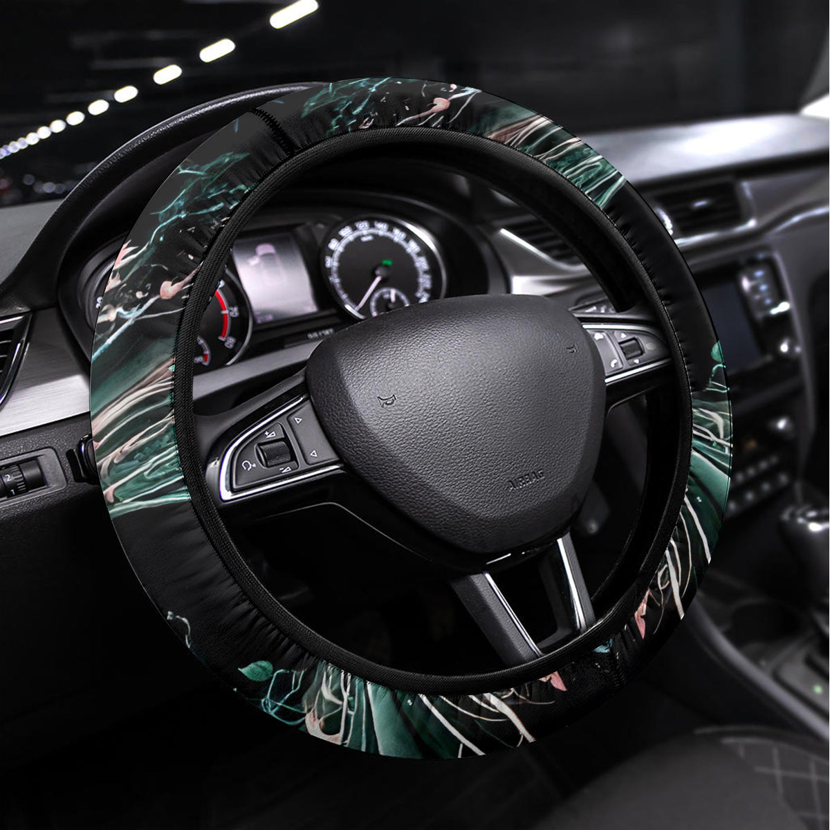 Angel Skull Steering Wheel Cover She Whispered Back Iam The Storm - Wonder Print Shop