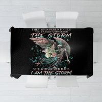 Angel Skull Tablecloth She Whispered Back Iam The Storm - Wonder Print Shop