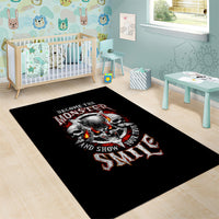 Satan Skull Area Rug Become The Monster And Show Your True Smile - Wonder Print Shop