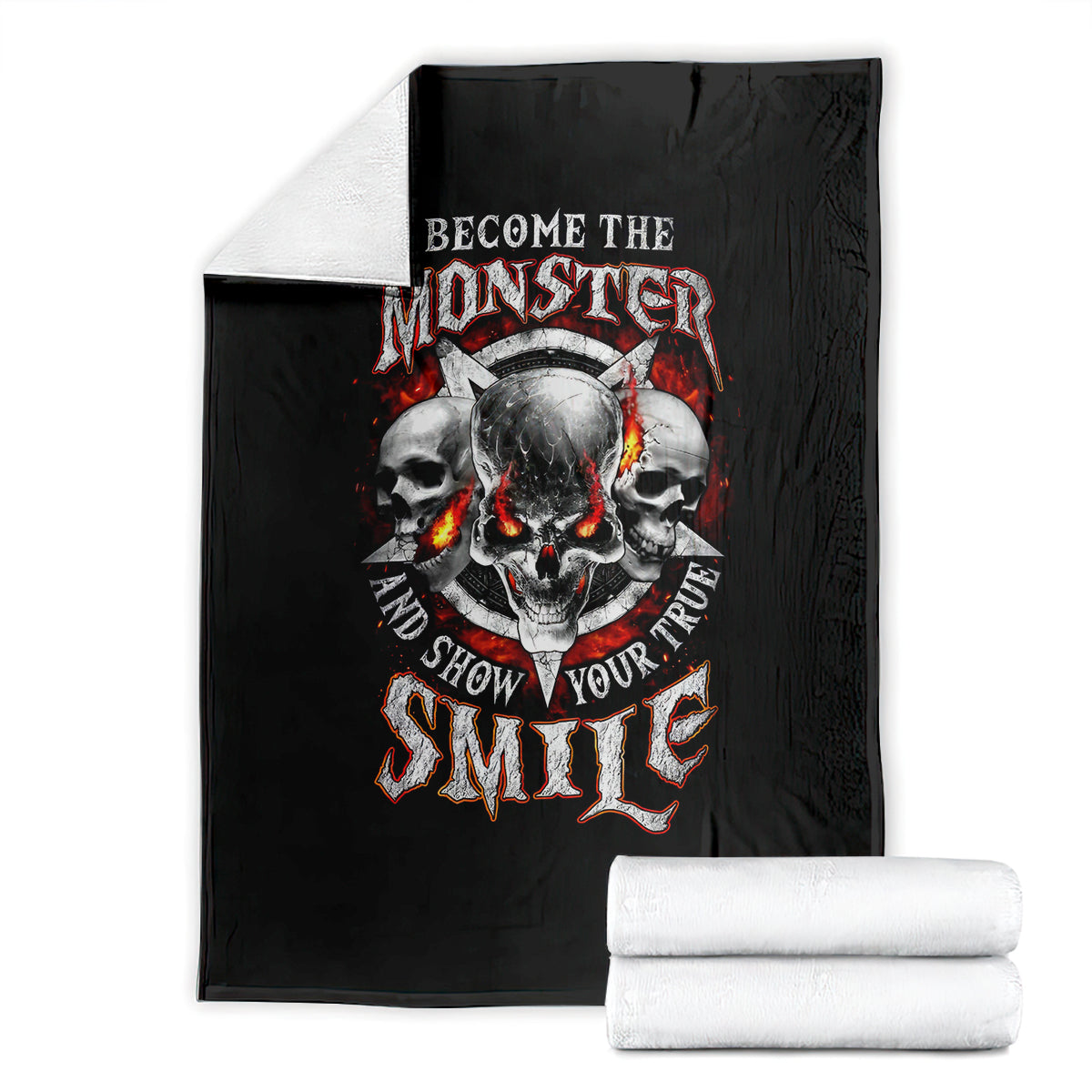 satan-skull-blanket-become-the-monster-and-show-your-true-smile