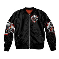 Satan Skull Bomber Jacket Become The Monster And Show Your True Smile - Wonder Print Shop