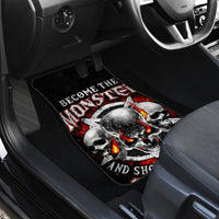 Satan Skull Car Mats Become The Monster And Show Your True Smile - Wonder Print Shop
