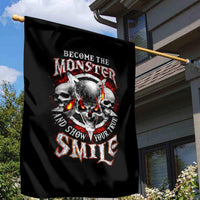 Satan Skull Garden Flag Become The Monster And Show Your True Smile - Wonder Print Shop