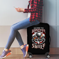 Satan Skull Luggage Cover Become The Monster And Show Your True Smile - Wonder Print Shop