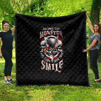Satan Skull Quilt Become The Monster And Show Your True Smile - Wonder Print Shop