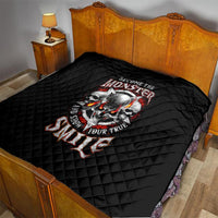 Satan Skull Quilt Become The Monster And Show Your True Smile - Wonder Print Shop