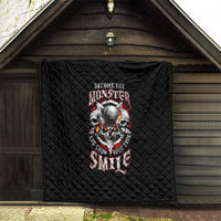 Satan Skull Quilt Become The Monster And Show Your True Smile - Wonder Print Shop