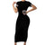 Satan Skull Short Sleeve Bodycon Dress Become The Monster And Show Your True Smile - Wonder Print Shop