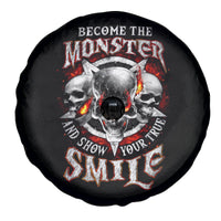 Satan Skull Spare Tire Cover Become The Monster And Show Your True Smile - Wonder Print Shop