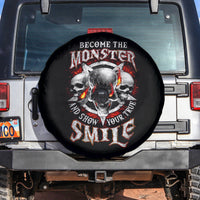 Satan Skull Spare Tire Cover Become The Monster And Show Your True Smile - Wonder Print Shop