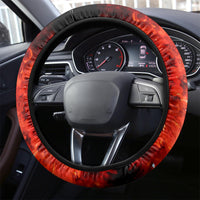 Satan Skull Steering Wheel Cover Become The Monster And Show Your True Smile - Wonder Print Shop