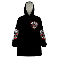 Satan Skull Wearable Blanket Hoodie Become The Monster And Show Your True Smile - Wonder Print Shop