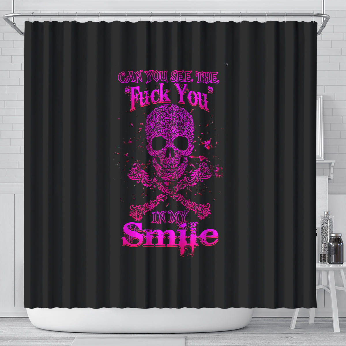 flower-skull-shower-curtain-can-you-see-the-fuck-you-in-my-smile