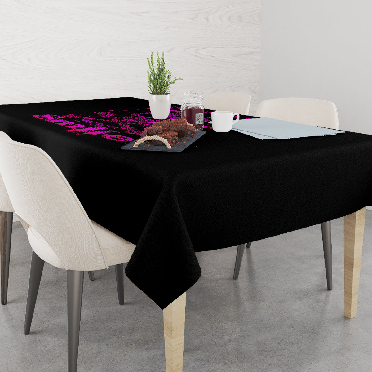 Flower Skull Tablecloth Can You See The Fuck You In My Smile - Wonder Print Shop