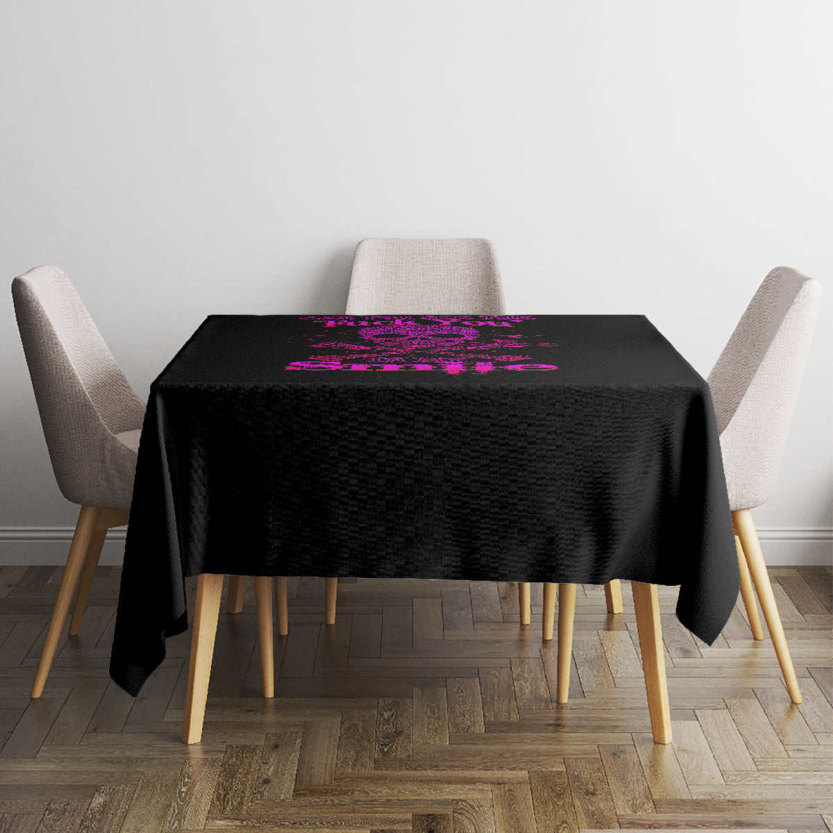 Flower Skull Tablecloth Can You See The Fuck You In My Smile - Wonder Print Shop