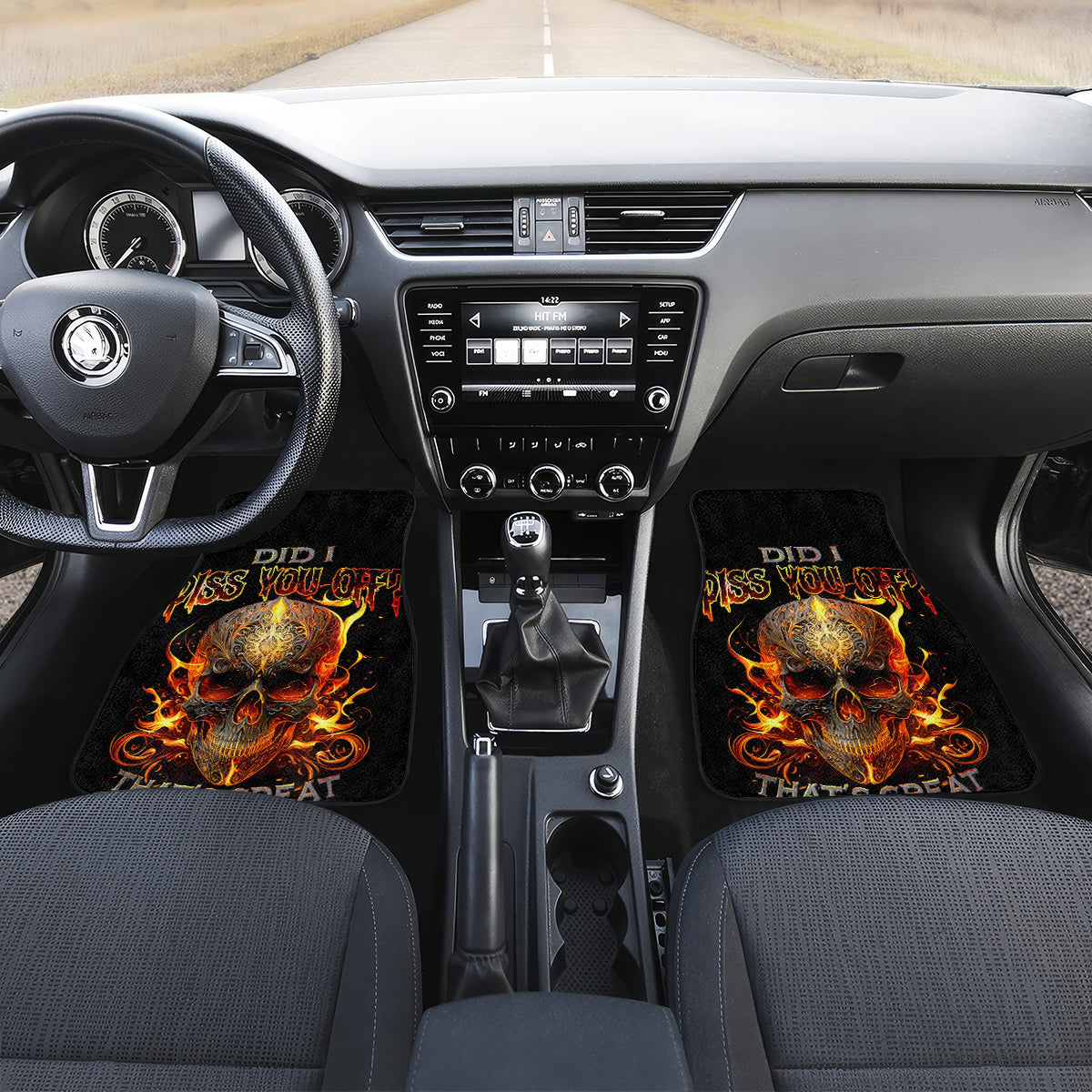 Fire Skull Car Mats Did I Piss You Off That's Great At Least I'm Doing Something Right - Wonder Print Shop
